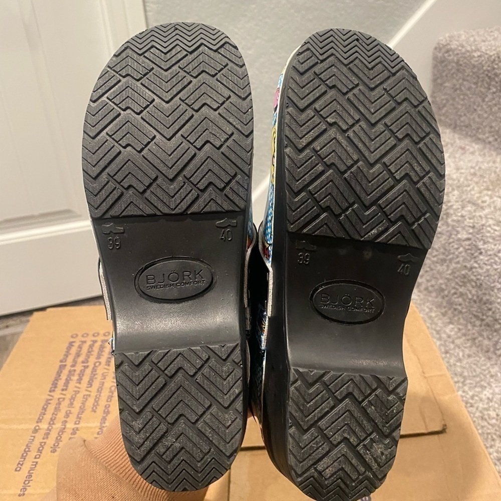 Bjork andie pop art leather clogs - Picture 10 of 14